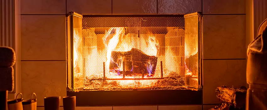 Mendota Hearth Landscape Fireplace Installation in North Fort Myers, Florida