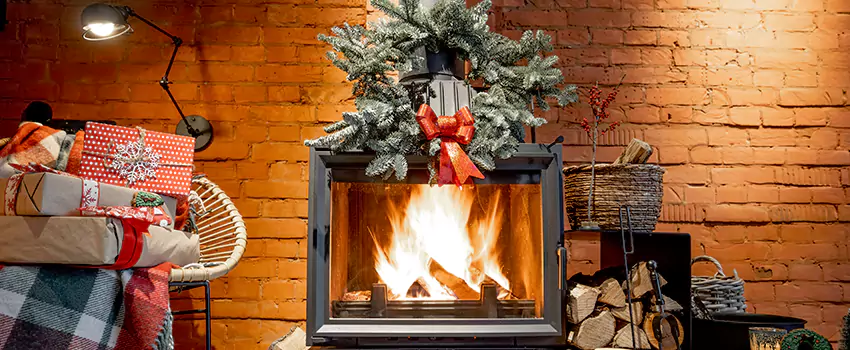 Travis Industries Linear Gas Fireplace Installation in North Fort Myers, Florida