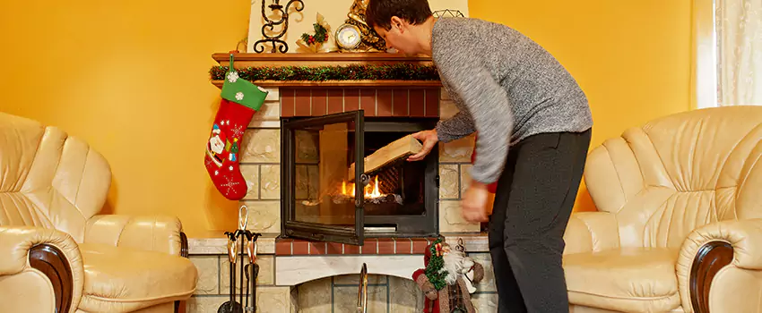 Rusted Metal Fireplace Restoration in North Fort Myers, Florida