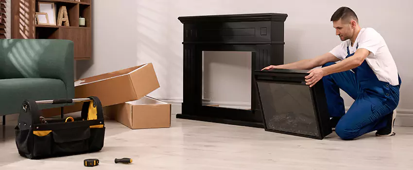 Old Rusted Metal Fireplace Repair And Replacement in North Fort Myers, FL